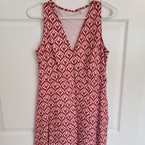 NY&Co Red and White Casual Dress